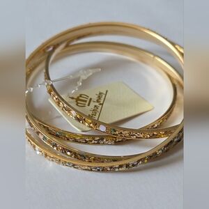 Fashion Jewelry Gold Glitter Bracelets (4)